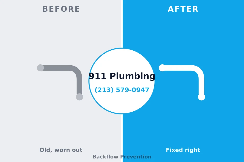 Before and after: plumbing repair Manchester, WA